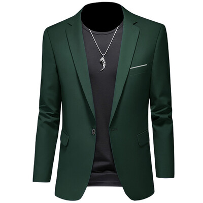Pánske saká, bunda, kabát, ležérne oblečenie, butik, biznis, jednofarebný strih, slim fit, 2023