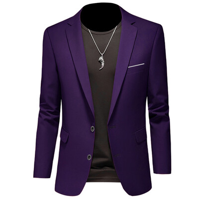 Pánske saká, bunda, kabát, ležérne oblečenie, butik, biznis, jednofarebný strih, slim fit, 2023