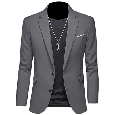Pánske saká, bunda, kabát, ležérne oblečenie, butik, biznis, jednofarebný strih, slim fit, 2023