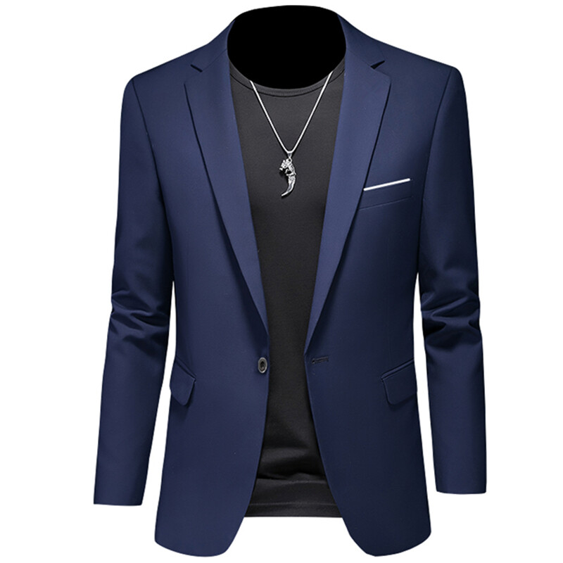 Pánske saká, bunda, kabát, ležérne oblečenie, butik, biznis, jednofarebný strih, slim fit, 2023