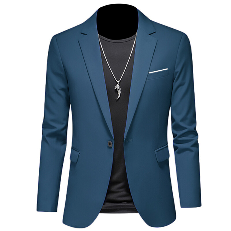Pánske saká, bunda, kabát, ležérne oblečenie, butik, biznis, jednofarebný strih, slim fit, 2023