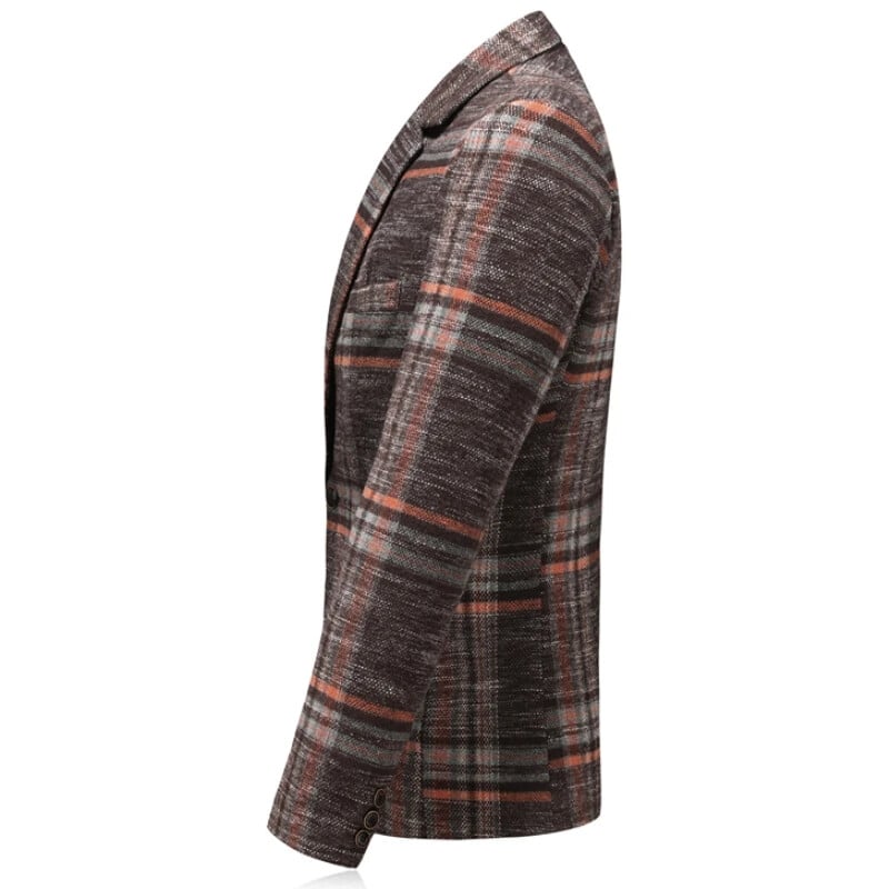 Pánske zimné sako 2023, nové, luxusné, biznis, britský štýl, slim fit, hrubé, slim fit, / Pánska móda, vysoko kvalitné sako / kabát