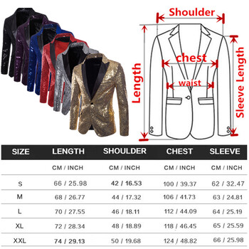 Блестящо сако с блясък и златни пайети, украсено със златни блейзъри Мъжко сако, костюм за бала за нощен клуб Блейзър, мъжки костюм Homme Сценични дрехи за певци