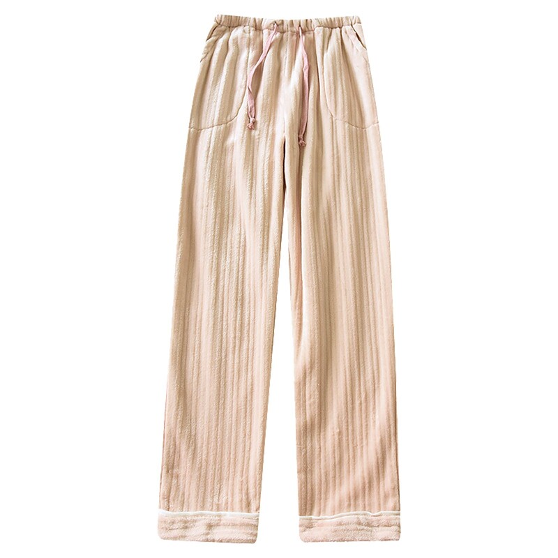 Flanelinės pižamos kelnės Moteriškos kelnės koralų vilnos laisvos ilgos rudens ir žiemos pastorintos plius Velvet namų miegui skirtos kelnės