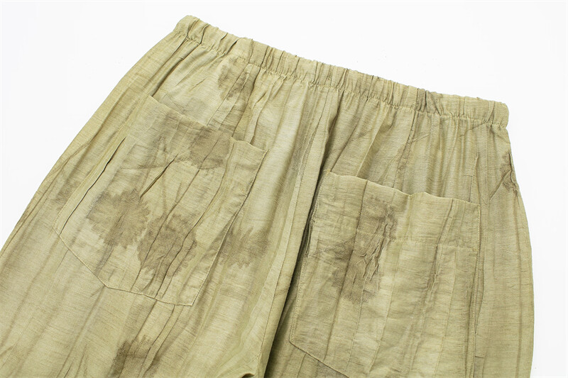 Női szett 2024, új divat tavaszi jacquard laza női ing nyári női nadrág alkalmi elegáns nyomtatott szett nőknek