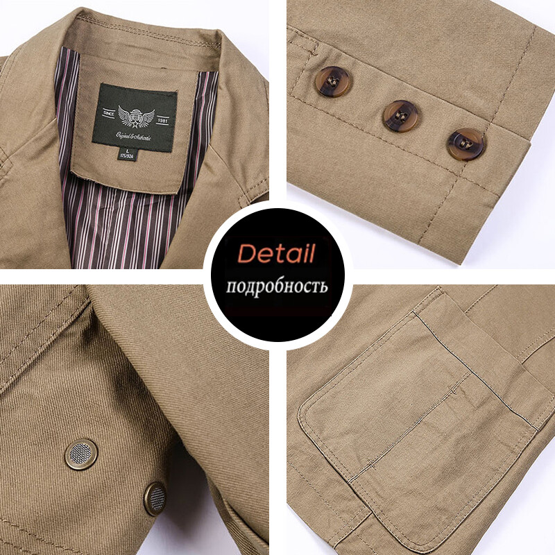 Tavaszi és őszi új férfi retro egyszínű öltöny üzleti széles, bő háromsoros öltöny, több zsebes, hétköznapi, normál kabát