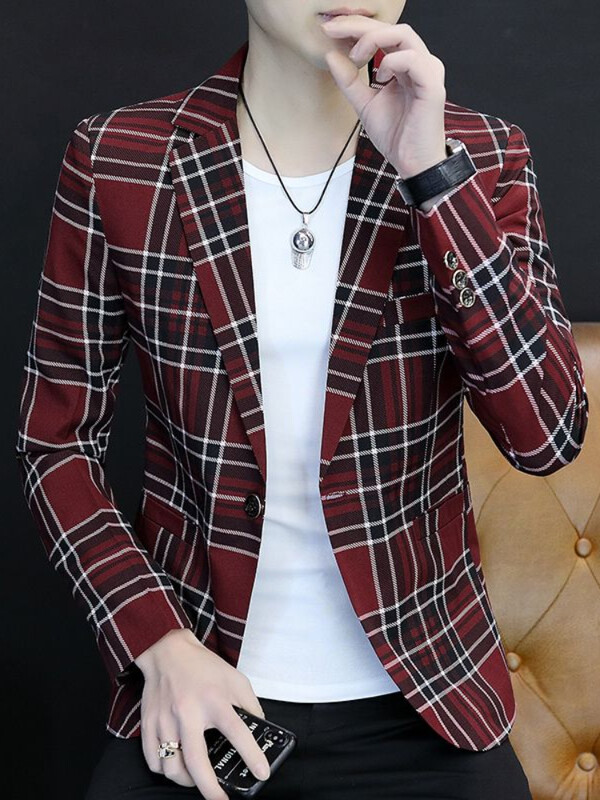 Slim Fit Tenký Pánsky Blejzer Kabát Business Jednoradové Šaty Bundy Pánsky Oblek Letný Originálny Kórejský Štýl Vysoká Kvalita 2024