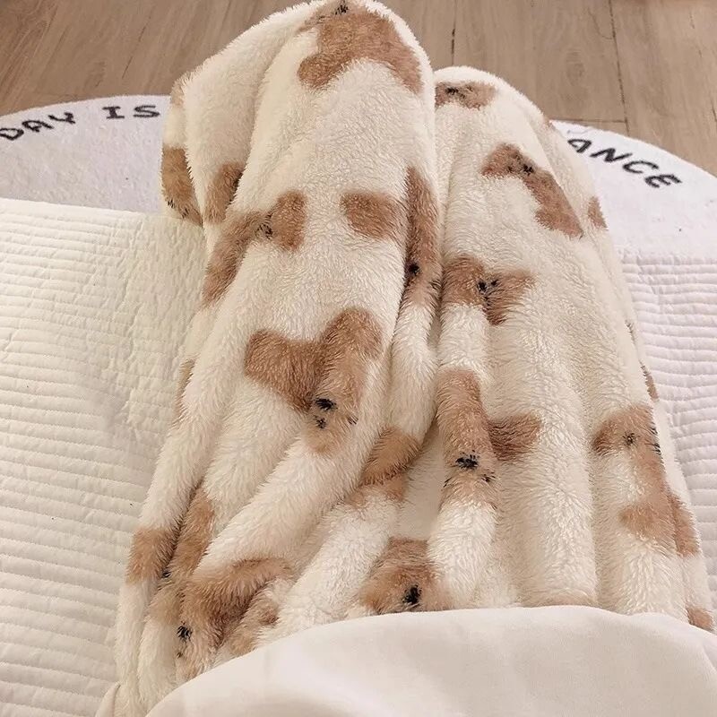 Dámske pyžamové nohavice s kresleným medvedíkom, nadýchané, teplé, hrubé, na spanie, nohavice, pyžamové nohavice, vianočné kawaii flanelové domáce oblečenie