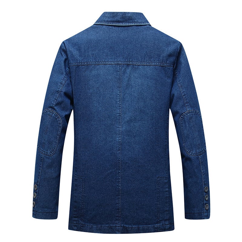 Muški traper blejzer Muški modni pamuk Vintage odijelo Gornja odjeća Muški plavi kaput traper jakna Muški Slim Fit traperice Denim blejzeri Top 4Xl