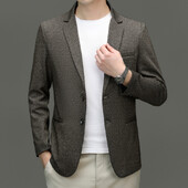 Visokokvalitetna moda zgodnog trenda Jesensko odijelo dugih rukava Thincasual poslovno ležerno odijelo Jednostruki West Blazer Masculino Slim Fit