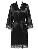 Nagy méretű csipke patchwork menyasszonyi koszorúslány köntös Szexi fehérnemű női selyem esküvői parti kimonó köntösök hálóing Hálóruha fürdőköpeny