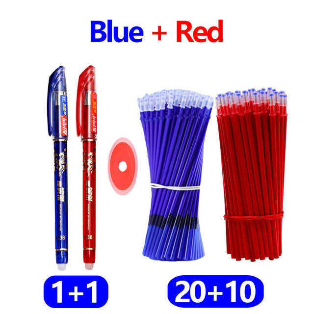 33 buc./set pix gel șters școlar 0,5 mm pix cu cerneală negru/albastru/roșu Papetarie
