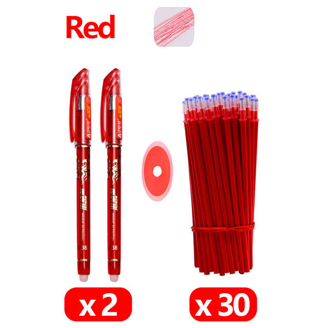 33 buc./set pix gel șters școlar 0,5 mm pix cu cerneală negru/albastru/roșu Papetarie