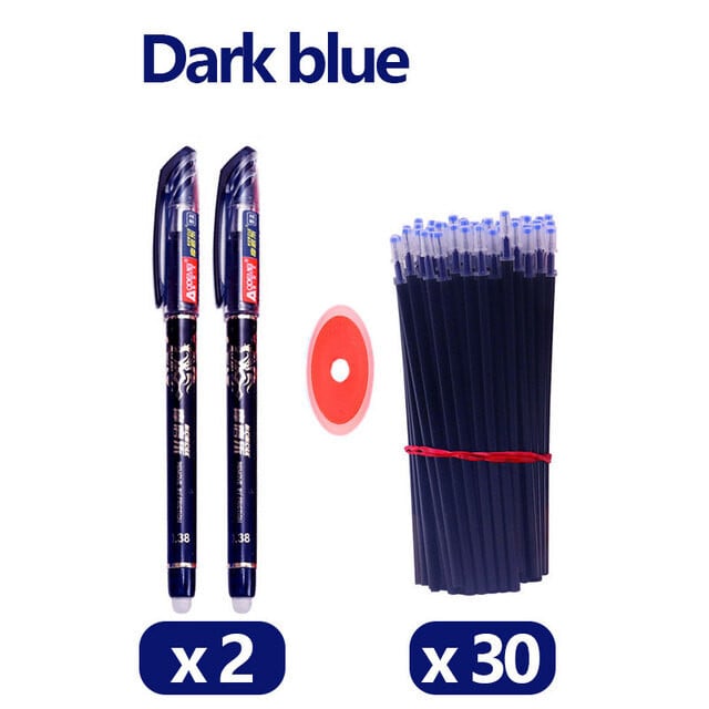 33 buc./set pix gel șters școlar 0,5 mm pix cu cerneală negru/albastru/roșu Papetarie