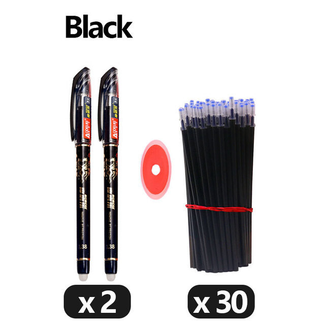 33 buc./set pix gel șters școlar 0,5 mm pix cu cerneală negru/albastru/roșu Papetarie