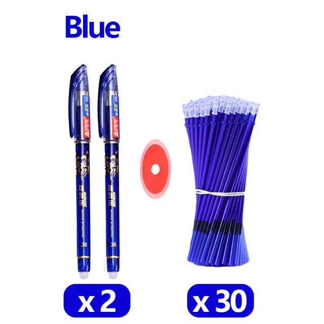 33 buc./set pix gel șters școlar 0,5 mm pix cu cerneală negru/albastru/roșu Papetarie