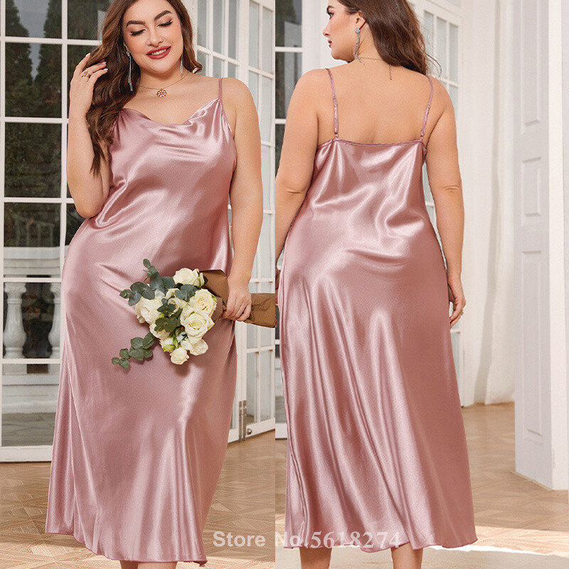 PLUS SIZE 5XL Sexy Love Print Flower Robă lungă Cămașă de noapte Kimono Halat de baie Rochie de dormit elegantă Rochie de casă din satin pentru femei