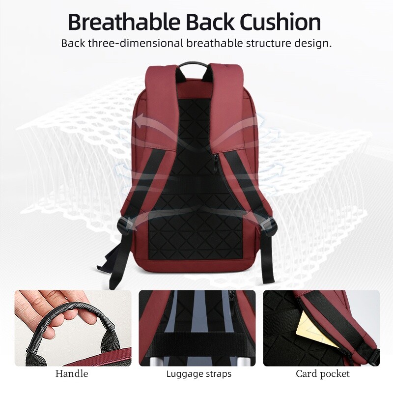 Heroic Knight poslovni tanki ruksak muški 15,6" 17" vodootporni ruksak za prijenosno računalo Modni višenamjenski muški radni ruksak za putovanja