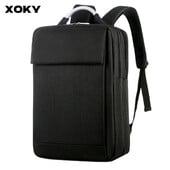 Pánsky biznis batoh na notebook XOKY, vodotesný filmový batoh s USB nabíjaním, ležérna taška cez rameno pre mužov, kempingový batoh