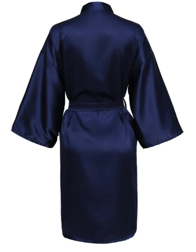 Pulmapeo meeskonna pruutmantel ilma tähtedeta kimono, satiinist pidžaama pruutneitsi tavaline hommikumantel SP088