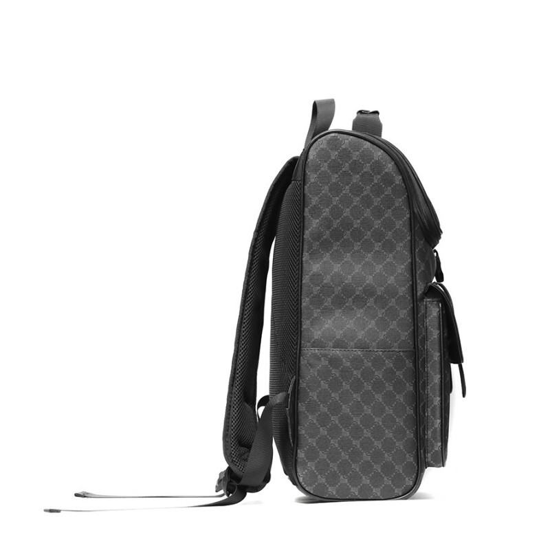 Férfi hátizsák laptoptáska férfiaknak Luxus dizájn hátizsák Nagy kapacitású férfi iskolatáskák PU bőr utazó hátizsákok