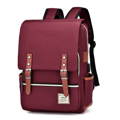 Vintažinė nešiojamojo kompiuterio kuprinė Vyriški drobiniai krepšiai Vyriški Kelioniniai Laisvalaikio Kuprinės Retro laisvalaikio krepšiai Mokykliniai krepšiai paaugliams Mokyklinė atvira dovana