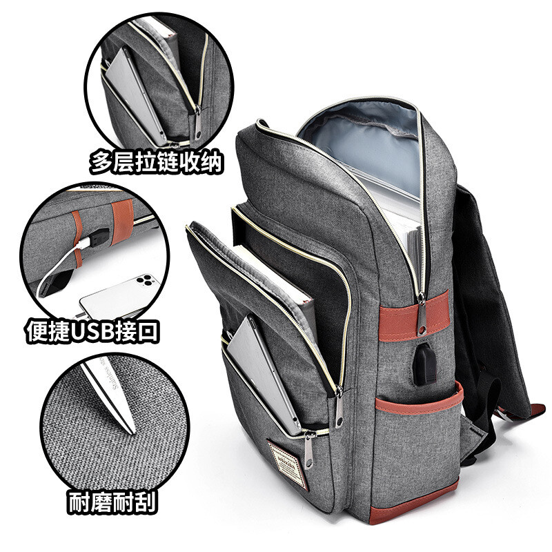 Vintažinė nešiojamojo kompiuterio kuprinė Vyriški drobiniai krepšiai Vyriški Kelioniniai Laisvalaikio Kuprinės Retro laisvalaikio krepšiai Mokykliniai krepšiai paaugliams Mokyklinė atvira dovana