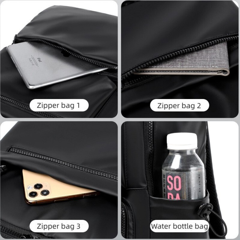 Rucsac pentru bărbați, 14 inci, capacitate mare, pentru călătorie, timp liber, culoare uni, rucsac pentru computer, modă, bărbați și femei, ghiozdan pentru studenți