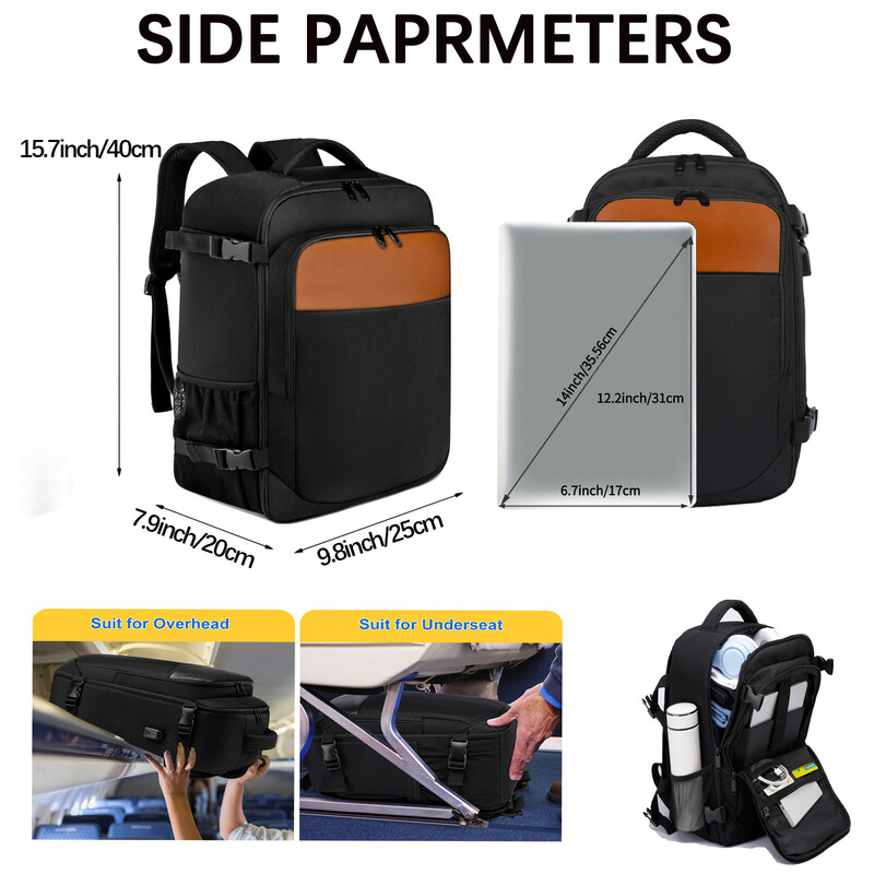 Geestock Ruksak za avion Ruksak 40×20×25 Višenamjenska školska torba Putna ruksak za vanjska putovanja Ruksak za prijenosno računalo mochila cabina