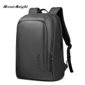 Heroic Knight minimalista férfi hátizsák üzleti vízálló munkahelyi hátizsák klasszikus fekete 15,6 hüvelykes laptop hátizsák napi ingázáshoz