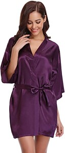Satīna halāts Sieviešu intīmā apakšveļa naktsveļa Zīdaini līgavas kāzu dāvana gadījuma kimono peldmētelis kleita naktskrekls seksīgs naktsveļa