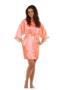 Satīna halāts Sieviešu intīmā apakšveļa naktsveļa Zīdaini līgavas kāzu dāvana gadījuma kimono peldmētelis kleita naktskrekls seksīgs naktsveļa