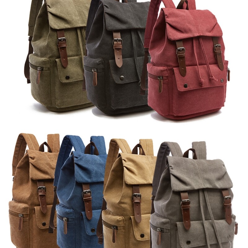 Nový módny vintage plátený batoh na notebook pre mužov a ženy, školský batoh Mochila Feminina, odolný voči krádeži pre ženy, cestovný batoh pre deti, školský batoh