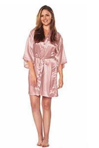 Saténový župan, dámska intímna spodná bielizeň, pyžamá, hodvábne svadobné, svadobné, ležérne kimono, župan, nočná košeľa, sexy nočné prádlo