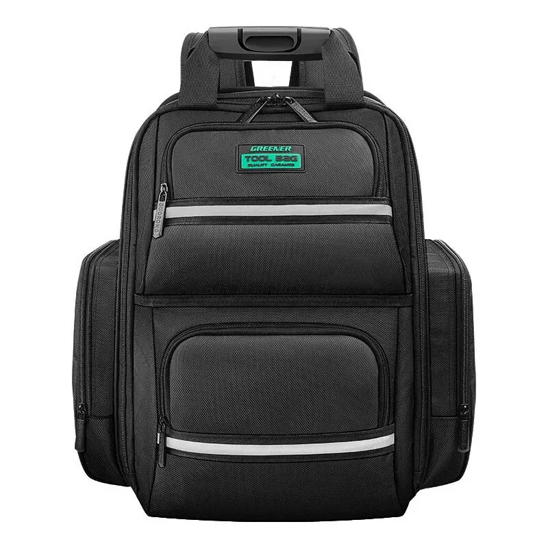 Többfunkciós váll szerszámkészlet Vászon villanyszerelő hátizsák Hordozható hardver zseb műhely Orkshop Építőipari tárolótáska