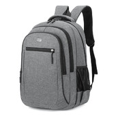 Poslovni Oxford ruksak Unisex jednobojni s više odjeljaka, lagani, vodootporan, s patentnim zatvaračem od užeta, profesionalni stil