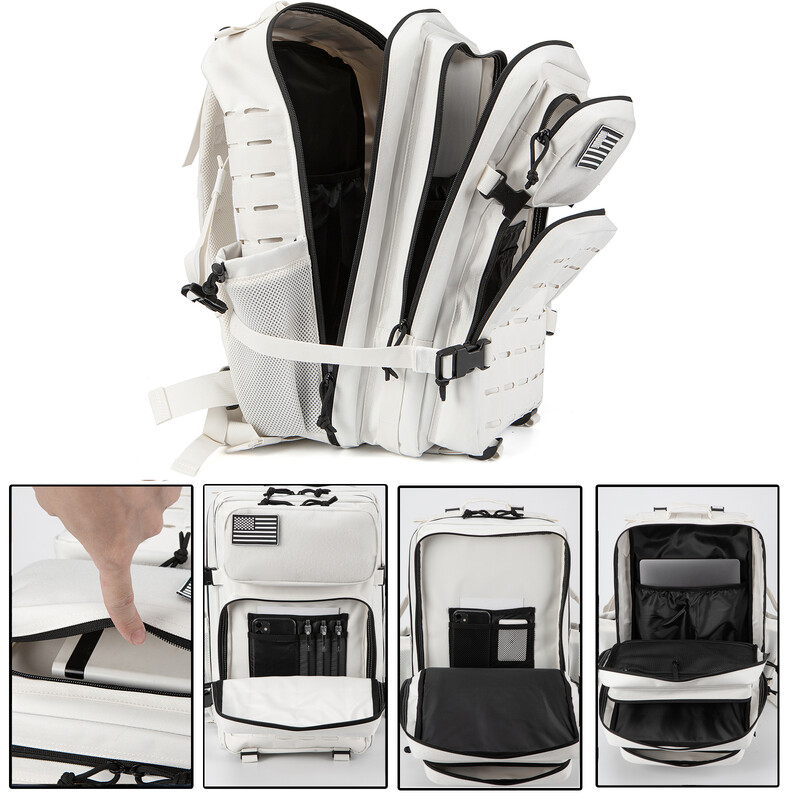 QT&QY 25L/45L taktički ruksak za muškarce i žene torba za preživljavanje na otvorenom Mali školski ruksak Hking s držačem za bocu