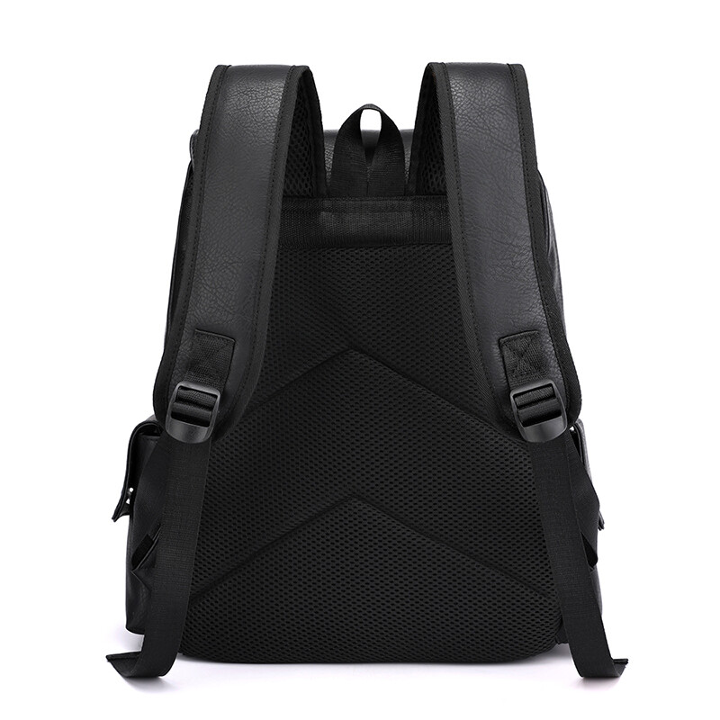 2023 Pánsky batoh z PU kože, veľký batoh na notebook, pánske mochilas, čierny školský batoh pre tínedžerov, chlapcov, hnedý Sac A Dos
