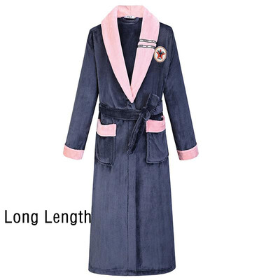 Nagy méretű, 3XL női flanel hálóruha köntös téli meleg kimonó fürdőköpeny laza alkalmi hálóing nappaliruha vastag otthoni viselet