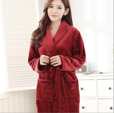 Sieviešu ziemas silts flaneļa kimono halāts guļamveļa Sieviešu apdruka ar ziediem naktskreklu rīta kleita atpūtas telpa Wear Hotel peldmētelis