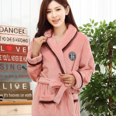 Sieviešu ziemas silts flaneļa kimono halāts guļamveļa Sieviešu apdruka ar ziediem naktskreklu rīta kleita atpūtas telpa Wear Hotel peldmētelis