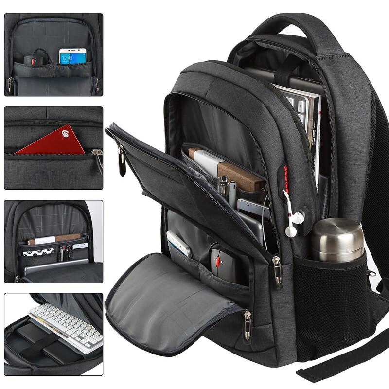 Pánsky batoh, cestovná taška, vonkajšia taška na fotoaparát, čierna, ergonomická taška na notebook, veľká kapacita, horolezecká nepremokavá kabelka