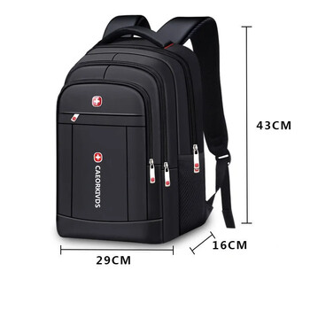 2023 New Men Backpack Business Unisex Τσάντα ταξιδιού υπολογιστή Leisure Σχολική τσάντα μεγάλης χωρητικότητας Γυμνάσιο