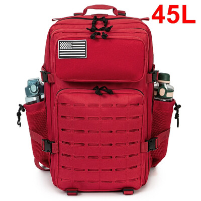 QT&QY 25L/45L taktički ruksak za žene/muškarce Laser Cut Molle Survival Daypack Školska torba Gym Ruksak s dvostrukim držačem za čaše