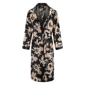 Pánske župany, nočné košele s dlhým rukávom, kimono, župan, hodvábny satén, pyžamo s potlačou draka, pyžamá na spanie, nočné košele, ležérne domáce oblečenie