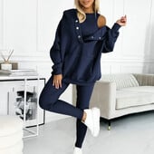 Set 3 piese pentru femei Trening casual, costum sport de toamnă, iarnă, hanorace+ vestă+ pantaloni, haine sportive calde, costum de îmbrăcăminte