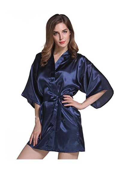 Zīda satīna kāzu līgavas halāts līgavas māsas halāts Ziedu peldmētelis īss kimono halāts Nakts halāts Vannas halāts Modes halāts sievietēm