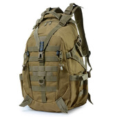 40L taktický batoh pre mužov, kempingový, turistický, reflexný 3D outdoorový cestovný batoh Molle 3P, horolezecký batoh cez rameno