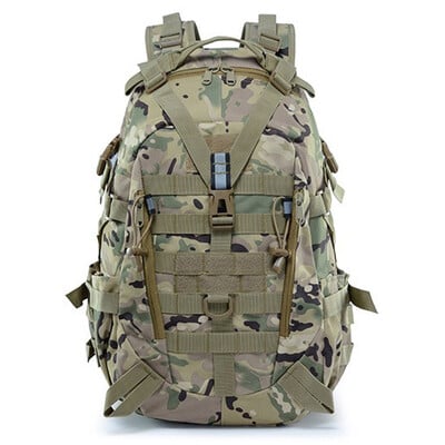 40L taktický batoh pre mužov, kempingový, turistický, reflexný 3D outdoorový cestovný batoh Molle 3P, horolezecký batoh cez rameno