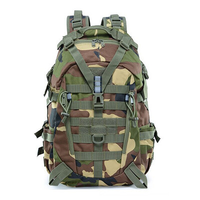 Taktický batoh QT&QY 40L pre mužov, kempingové, turistické, reflexné, outdoorové, cestovné tašky, prežitie, lezenie, taška Molle